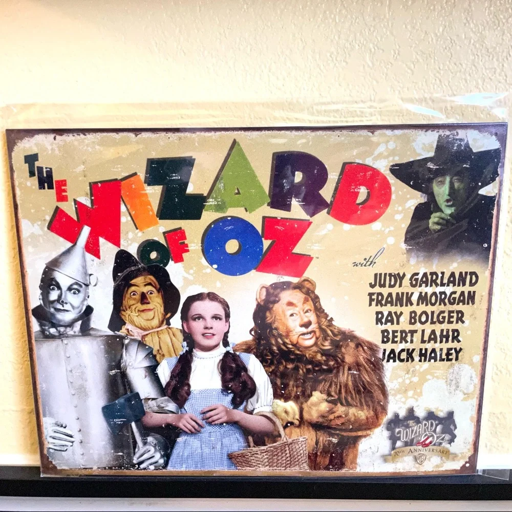 NEW Wizard Of Oz Metal Sign